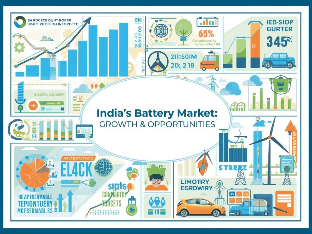 Create image for india’s battery market growth & opportunities