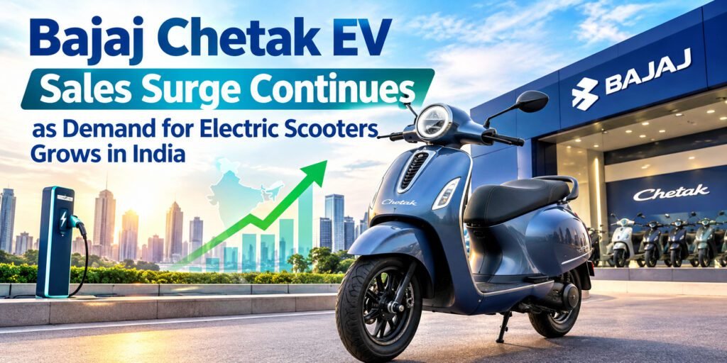 Bajaj Chetak EV News Today: Strong Sales Continue as Electric Scooter Demand Grows in India Todayevnews